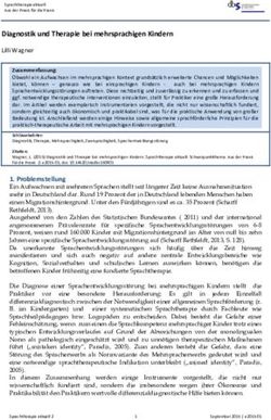 Diagnostik und Therapie bei mehrsprachigen Kindern