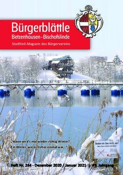 Heft Nr. 264 Dezember 2020 / Januar 2021 | 45. Jahrgang - Bürgerverein ...