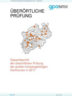 ÜBERÖRTLICHE PRÜFUNG - Gesamtbericht der überörtlichen Prüfung der großen kreisangehörigen Kommunen in 2017 - gpa NRW