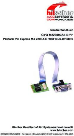 CIFX M223090AE-DP F Benutzerhandbuch - Hilscher Gesellschaft f&uuml;r Systemautomation mbH www.hilscher.com
