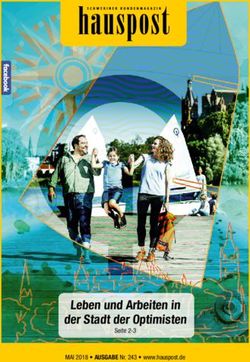 Leben und Arbeiten in der Stadt der Optimisten - Seite 2-3 MAI 2018 AUSGABE Nr. 243 www.hauspost.de