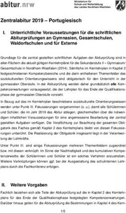 Zentralabitur 2019 - Portugiesisch - Unterrichtliche Voraussetzungen für die schriftlichen Abiturprüfungen an Gymnasien, Gesamtschulen ...