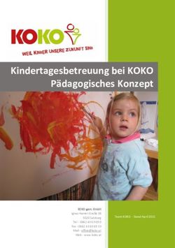 Kindertagesbetreuung bei KOKO Pädagogisches Konzept