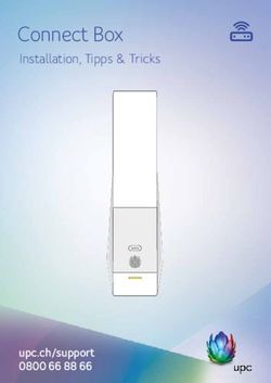 Connect Box Installation, Tipps & Tricks - upc.ch/support
