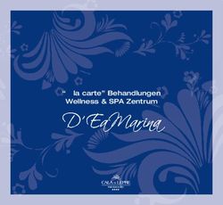 "&Agrave; la carte" Behandlungen Wellness & SPA Zentrum