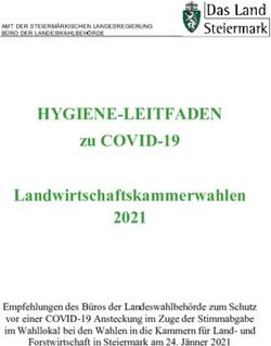 HYGIENE-LEITFADEN zu COVID-19 Landwirtschaftskammerwahlen 2021 - Land Steiermark