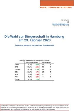 Die Wahl zur B&uuml;rgerschaft in Hamburg am 23. Februar 2020 - Horst Kahrs