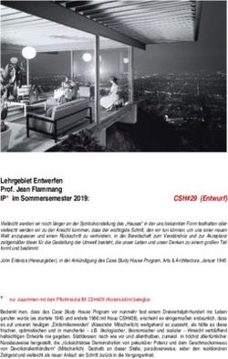 Lehrgebiet Entwerfen Prof. Jean Flammang IP* im Sommersemester 2019: FH Dortmund