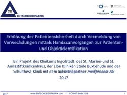 Erh&ouml;hung der Patientensicherheit durch Vermeidung von Verwechslungen mittels Handscanvorg&auml;ngen zur Patienten- und Objektidentifikation ...