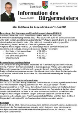 &Uuml;ber die Sitzung des Gemeinderates am 17. Juni 2021