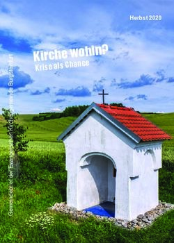 Kirche wohin? Krise als Chance - Herbst 2020 - Evangelische Kirchengemeinde Burgsteinfurt