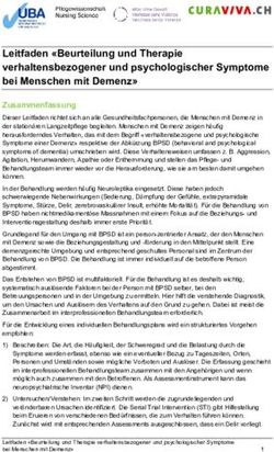 Leitfaden "Beurteilung und Therapie verhaltensbezogener und psychologischer Symptome bei Menschen mit Demenz"