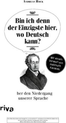 Bin ich denn der Einzigste hier, wo Deutsch kann?