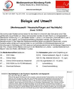 Biologie und Umwelt (Medienauswahl: Neuanschaffungen und Nachkäufe) - Medienzentrum Nürnberg-Fürth