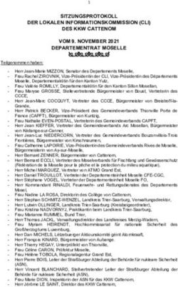 SITZUNGSPROTOKOLL DER LOKALEN INFORMATIONSKOMMISSION (CLI) DES KKW CATTENOM VOM 9. NOVEMBER 2021 DEPARTEMENTRAT MOSELLE