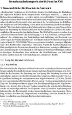 Formalentscheidungen in der BAO und im AVG