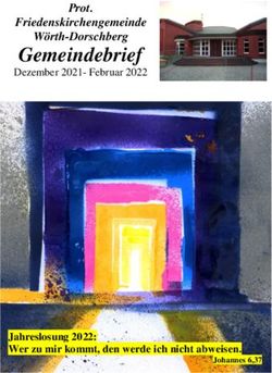 Gemeindebrief Dezember 2021- Februar 2022 - Prot. Friedenskirchengemeinde W&ouml;rth-Dorschberg - Evangelische Kirche der Pfalz