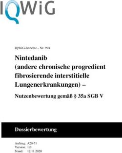 Nintedanib (andere chronische progredient fibrosierende interstitielle Lungenerkrankungen)- Nutzenbewertung gem&auml;&szlig; 35a SGB V Dossierbewertung ...