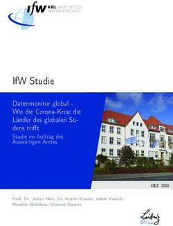 IFW STUDIE DATENMONITOR GLOBAL - WIE DIE CORONA-KRISE DIE L&Auml;NDER DES GLOBALEN S&Uuml;- DENS TRIFFT - KIEL INSTITUTE FOR THE WORLD ECONOMY
