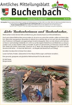 Liebe Buchenberinnen und Buchenbacher, Gemeinde Buchenbach