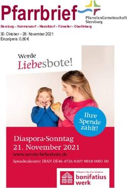 Pfarrbrief 30. Oktober - 28. November 2021 Einzelpreis: 0,80 &euro; - Pfarreiengemeinschaft Siersburg