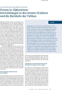 Frauen in Afghanistan: Entwicklungen in den letzten 20 Jahren und die R&uuml;ckkehr der Taliban