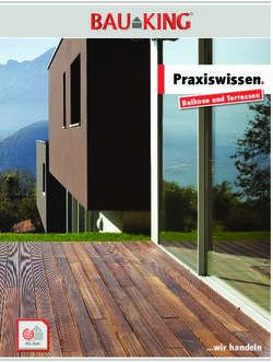 Praxiswissen. Balkone und Terrassen - wir handeln - Bauking