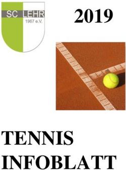 TENNIS INFOBLATT 2019 - SC Lehr