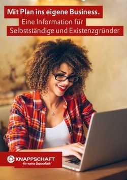 Mit Plan ins eigene Business - Eine Information f&uuml;r Selbstst&auml;ndige und Existenzgr&uuml;nder