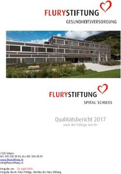 Qualitätsbericht 2017 - nach der Vorlage von H+ - H+ Die Spitäler der Schweiz