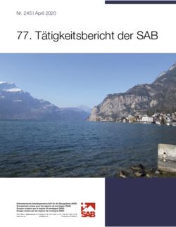 T&auml;tigkeitsbericht der SAB - Nr. 245 I April 2020 - Schweizerische ...