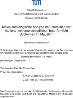 Molekularbiologische Analyse der Interaktion von Isofluran mit unterschiedlichen beta-Amyloid Subformen im Maushirn - mediaTUM