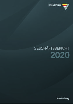GESCH&Auml;FTSBERICHT - K&auml;rntner Landesversicherung
