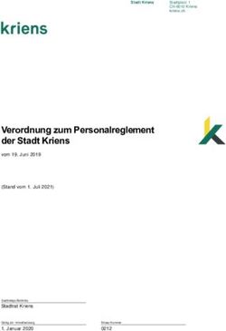 Verordnung zum Personalreglement der Stadt Kriens