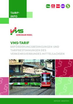 VMS-TARIF BEFÖRDERUNGSBEDINGUNGEN UND TARIFBESTIMMUNGEN DES VERKEHRSVERBUNDES MITTELSACHSEN - Deutsche Bahn