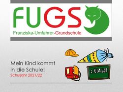 Mein Kind kommt in die Schule! - Schuljahr 2021/22 - Grundschule Schrobenhausen