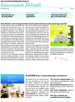 Diakoniewerk Aktuell DAS GESAMTUNTERNEHMEN IM BLICK