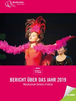 BERICHT &Uuml;BER DAS JAHR 2019 - Musikschule Unteres Fricktal