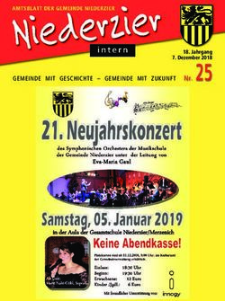 GEMEINDE MIT GESCHICHTE - GEMEINDE MIT ZUKUNFT Nr. 25 - Jahrgang 7. Dezember 2018