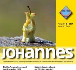 JOHANNES DIE KONFIRMANDINNEN UND KONFIRMANDEN 2021 ABSCHIEDSGOTTESDIENST FÜR DIRK GERSTENDORF - JOHANNESKIRCHE KACHTENHAUSEN