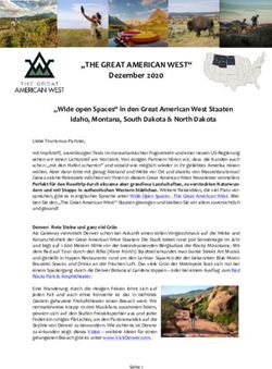 "THE GREAT AMERICAN WEST" - Dezember 2020 "Wide open Spaces" in den Great American West Staaten Idaho, Montana, South Dakota & North Dakota