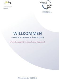 WILLKOMMEN AN DER KUNSTUNIVERSIT&Auml;T GRAZ (KUG) - Informationsblatt f&uuml;r neu zugelassene Studierende - Kunstuniversit&auml;t Graz
