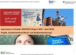 Impressionen Schuljahr 2018/2019 (August 2018 - April 2019) Projekt "Praxisorientierte Berufs- und Studienorientierung" - bsw Studienorientierung