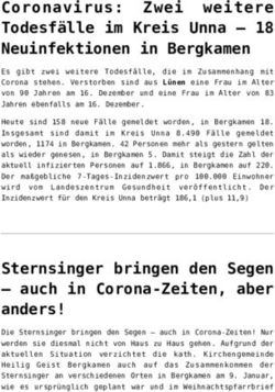 Coronavirus: Zwei weitere Todesf&auml;lle im Kreis Unna - 18 Neuinfektionen in Bergkamen - Bergkamener Infoblog