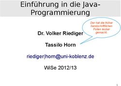 Einführung in die Java-Programmierung - Dr. Volker Riediger Tassilo Horn riediger