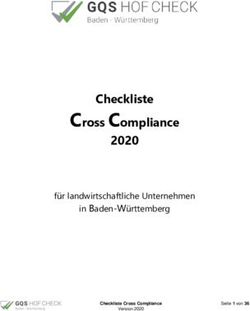 Cross Compliance Checkliste 2020 - für landwirtschaftliche Unternehmen in Baden-Württemberg - Förderung ...
