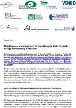 Bundesregierung muss sich f&uuml;r ambitionierte Ziele f&uuml;r nach-haltige Entwicklung einsetzen!