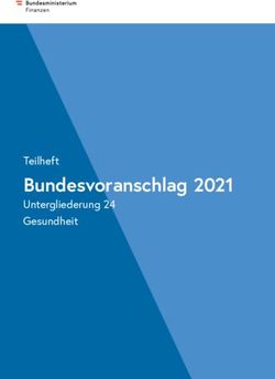 Bundesvoranschlag 2021 - Teilheft - Das Bundesministerium f&uuml;r Finanzen
