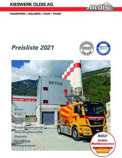 Preisliste 2021 KIESWERK OLDIS AG - NEU!