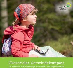 Ökosozialer Gemeindekompass - Ein Leitfaden für nachhaltige Gemeinde- und Regionalpolitik